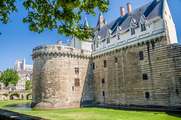 Fototapeta na wymiar Château des ducs de Bretagne, Nantes, Pays de la Loire, France