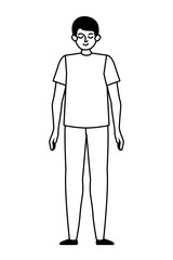 Isolated avatar man vector design