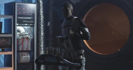 Astronaut training in Mars base