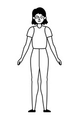 avatar woman person vector design