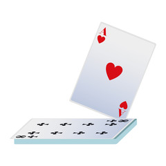 ace of heart and eight of club cards icon