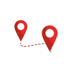 Fototapeta premium track pointer gps map and navigation