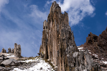 Fototapeta premium Stone Forest in Cusco Peru, in the Andes Mountains
