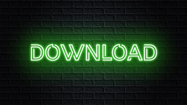 green neon video animation download