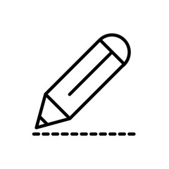 pencil drawing architecture icon line style