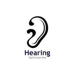 Hearing Logo Template vector icon illustration