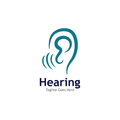 Hearing Logo Template vector icon illustration