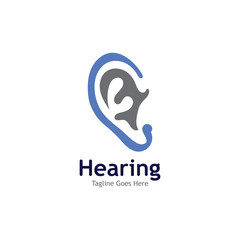 Hearing Logo Template vector icon illustration