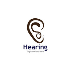 Hearing Logo Template vector icon illustration