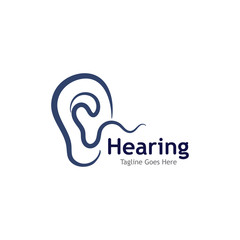 Hearing Logo Template vector icon illustration