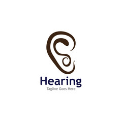 Hearing Logo Template vector icon illustration