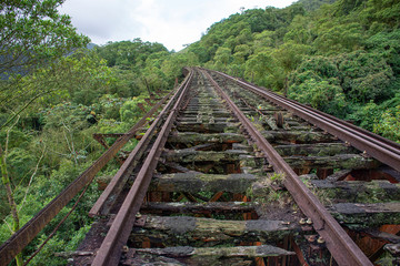 Fototapeta na wymiar Funicular Railway Transportation System - Paranapiacaba