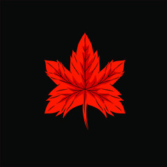 Obraz premium the leaf leaves logo for thanksgiving autumn symbol