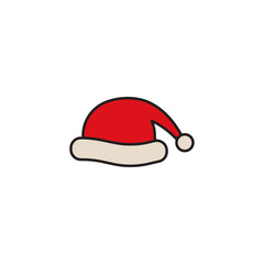 Santa Claus Hat Icon. Design template vector