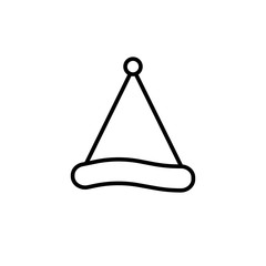 Santa Claus Hat Icon. Design template vector