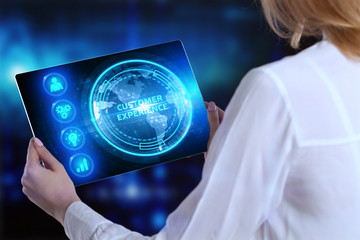 Business, Technology, Internet and network concept. Digital Marketing content planning advertising strategy concept. Customer experience