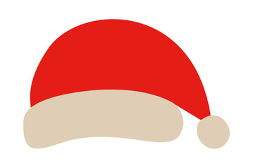 Merry christmas santas hat vector design