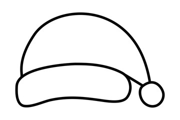 Merry christmas santas hat vector design