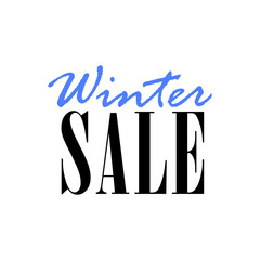 Winter sale season banner. Design for special offers and promotions in december.