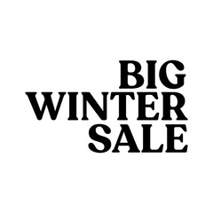 Fototapeta premium Winter sale season banner. Design for special offers and promotions in december.