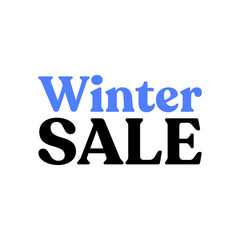 Winter sale season banner. Design for special offers and promotions in december.