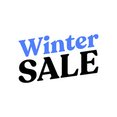 Winter sale season banner. Design for special offers and promotions in december.