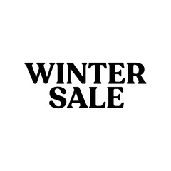 Winter sale season banner. Design for special offers and promotions in december.