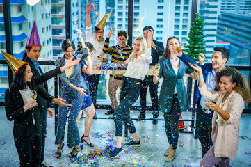Naklejka premium Business People Party Celebration Success Concept
