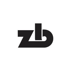 letter zb linked logo vector