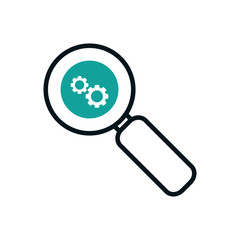 Isolated lupe icon vector design