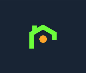 Home Minimal emblem design template