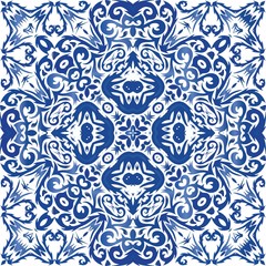Decorative color ceramic azulejo tiles.