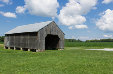 Old Farm Barn on a summer day
