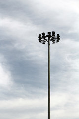 street light on blue sky