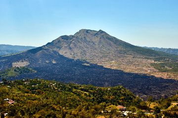 Fototapeta premium Beautiful landscape with volcano Batur. Bali. Indonesia. 
