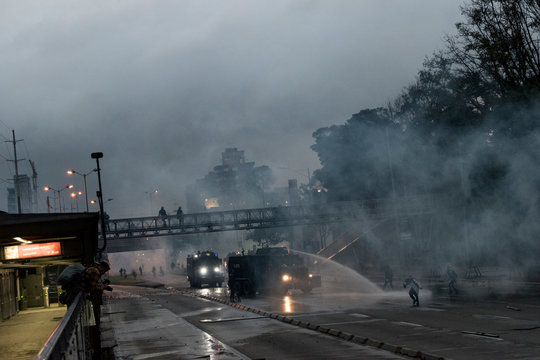 disturbios en bogot&aacute;, protestas y desmanes