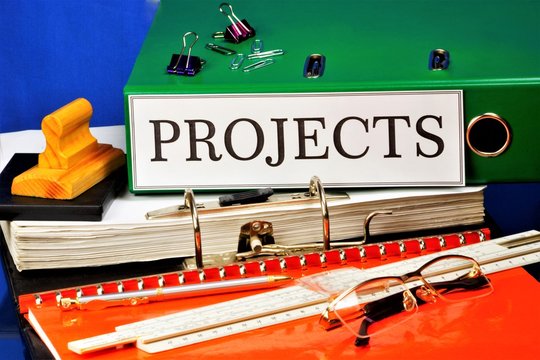 Projects-documents in the folder.Project-a plan for the creation of facilities, devices, services, idea, idea, option of the future, calculations, drawings, the possibility of its implementation.