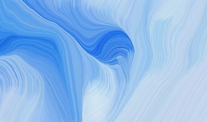 abstract waves illustration with light blue, light steel blue and royal blue color