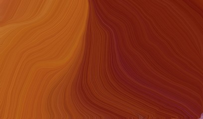 contemporary waves design with dark red, coffee and sienna color