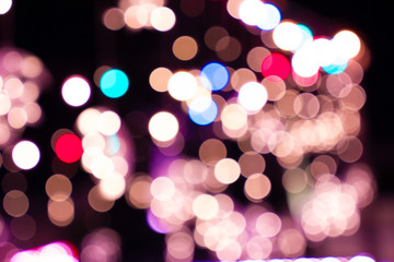 blurred abstract bokeh background for Decorations for New Year and Holidays, Christmas ball light