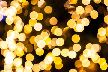 blurred abstract bokeh background for Decorations for New Year and Holidays, Christmas ball light  