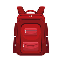 backpack icon image, flat design