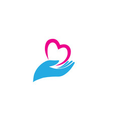 Fototapeta premium HAND CARE LOGO TEMPLATE VECTOR.