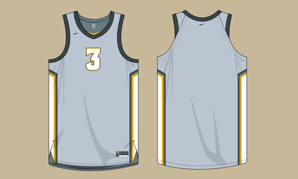 template plain basketball jersey