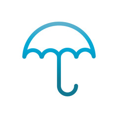 umbrella user interface blue gradient