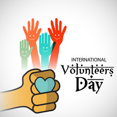 Obraz premium International Volunteers Day