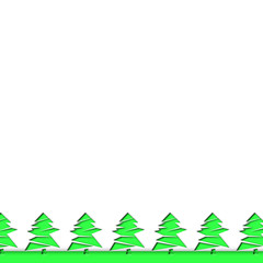 Obraz premium Illustration of forest or tree or Christmas, etc. 森、木、クリスマスなどのイラスト