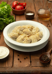 azerbaijani traditional gurza on the table