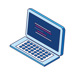 laptop computer icon, colorful design