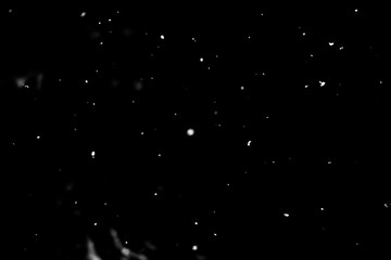 Christmas background, white snow on black background for edit photo.